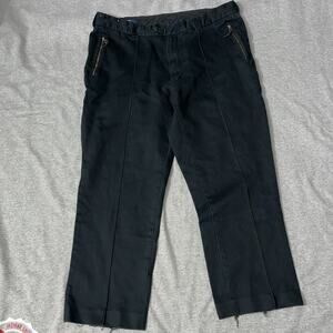 Vintage Polo Ralph Lauren Mens 40x30 Chino Khaki Blue Pants Zippered Pockets